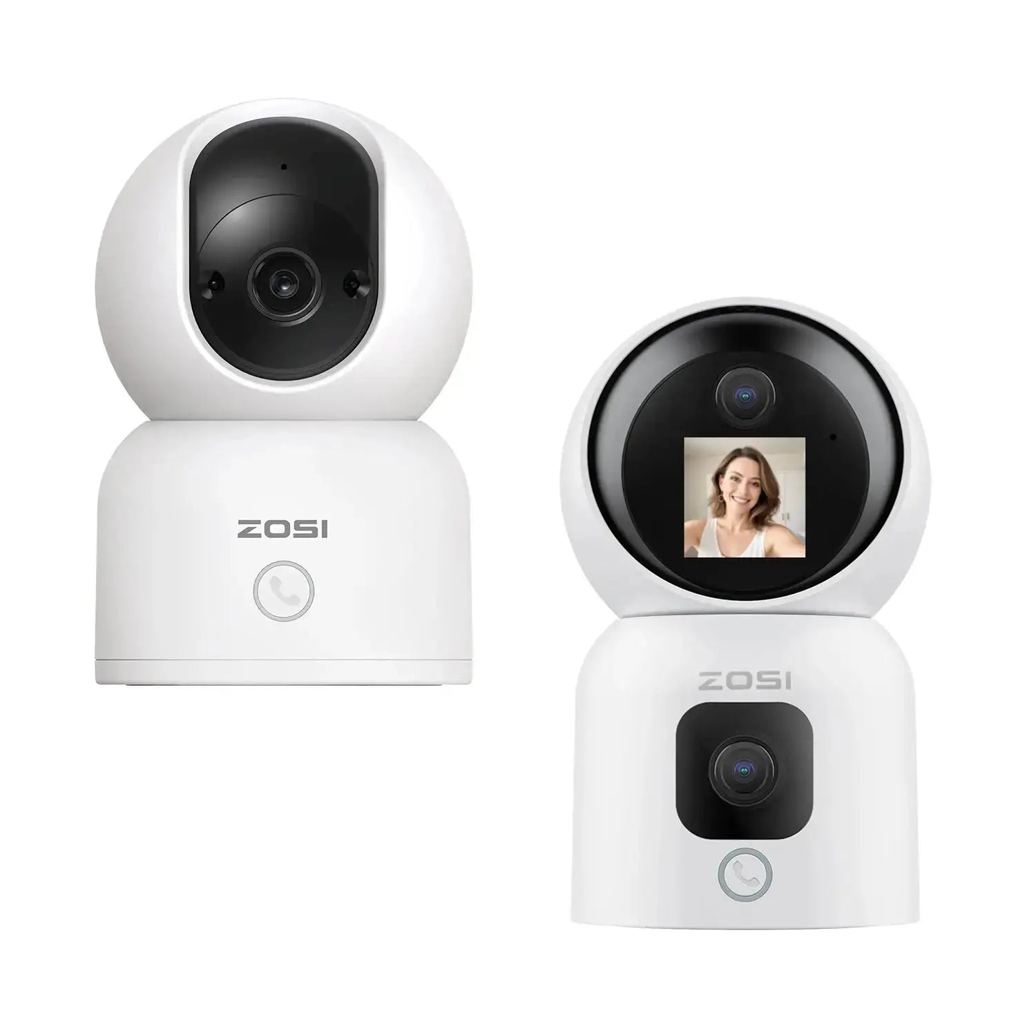 360° Indoor WiFi Security Camera PTZ with AI Tracking, HD Night Vision & Baby Monitor Mode