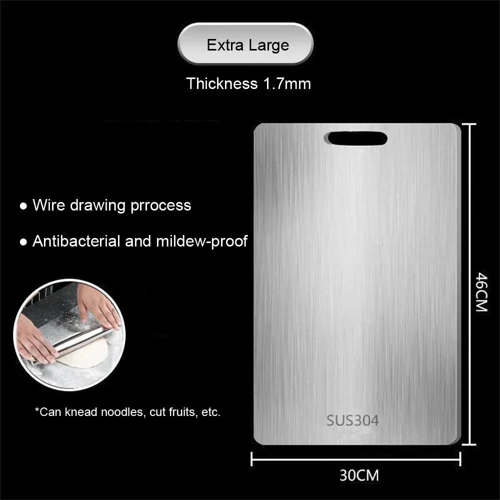 316 Stainless Steel Thick Cutting Board for Kitchen Use