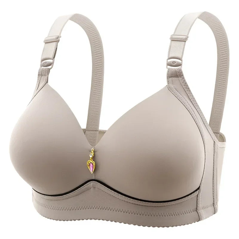 Beige bra without steel rings