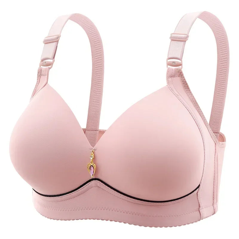 Pink bra without steel rings