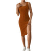 Elegant women's neckline dress