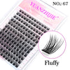 Fluffy eyelash clusters, style 67