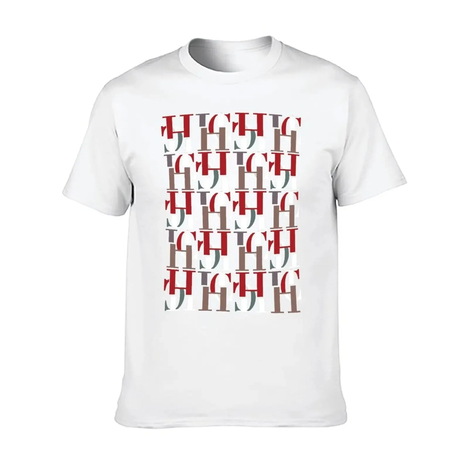 Men Short Sleeve Digital Print T Shirt with Stretch Fit