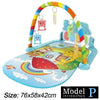 Rainbow-themed baby play gym with strawberry, Model P