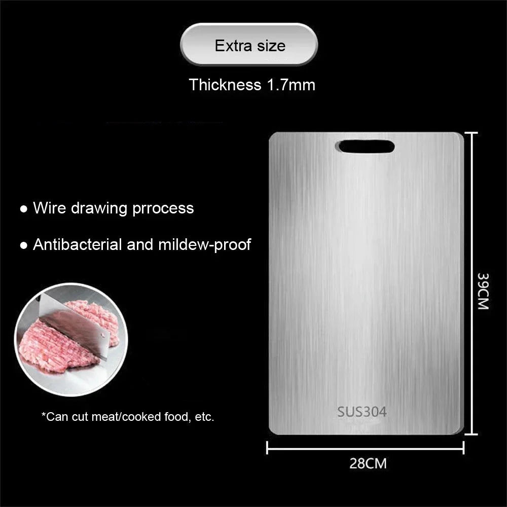 316 Stainless Steel Thick Cutting Board for Kitchen Use