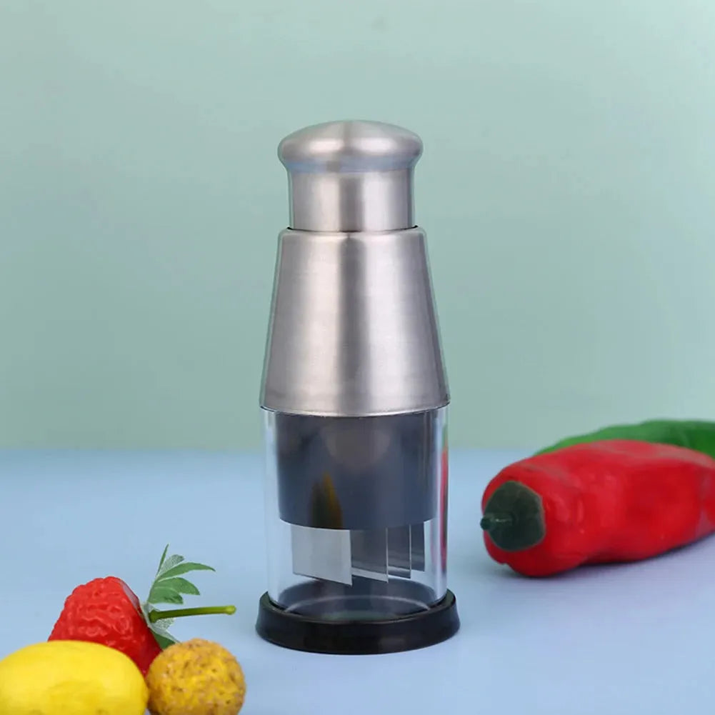 Stainless Steel Vegetable Chopper Manual Mini Mincer