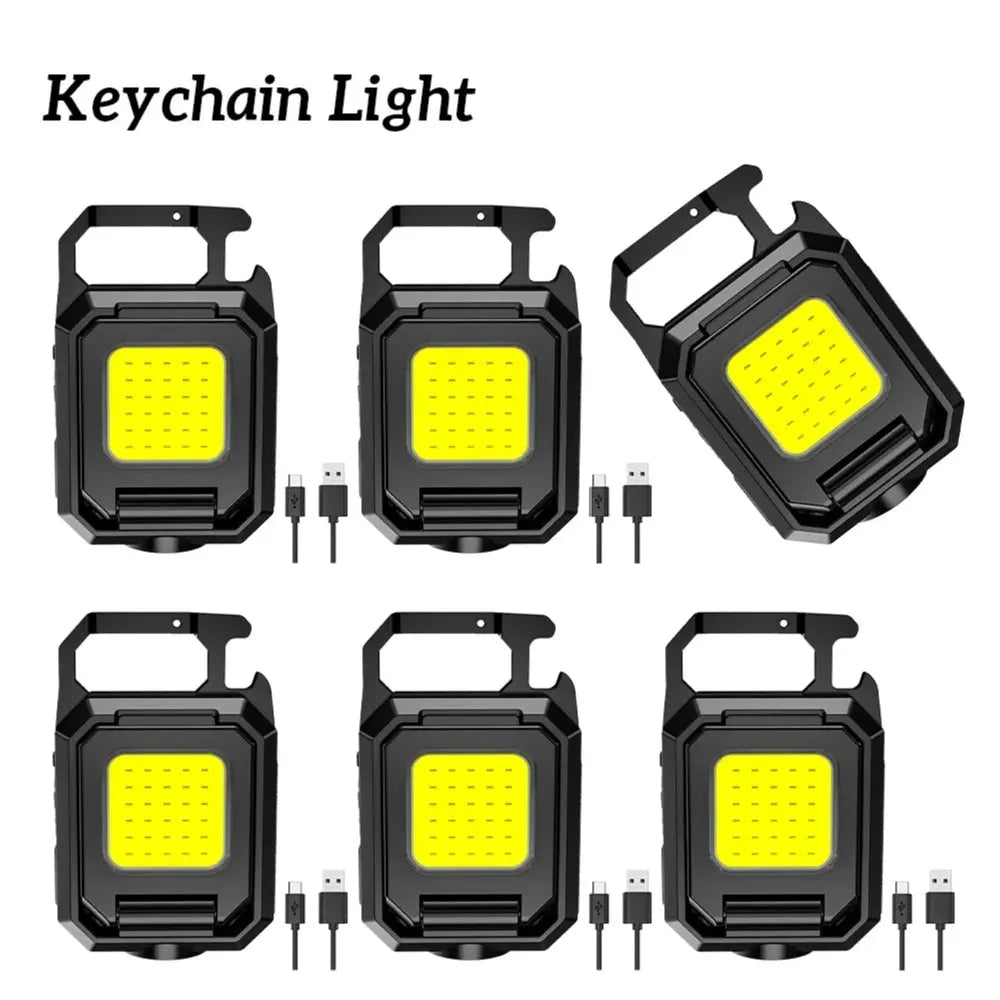 Compact Rechargeable Flashlight with 1000LM COB LED Design