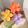 3 flower shaped hair clips for women