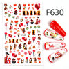 Romantic couple nail stickers