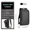 Black business office backpack with USB port