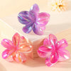 Matte flower hair clips in neutral tones