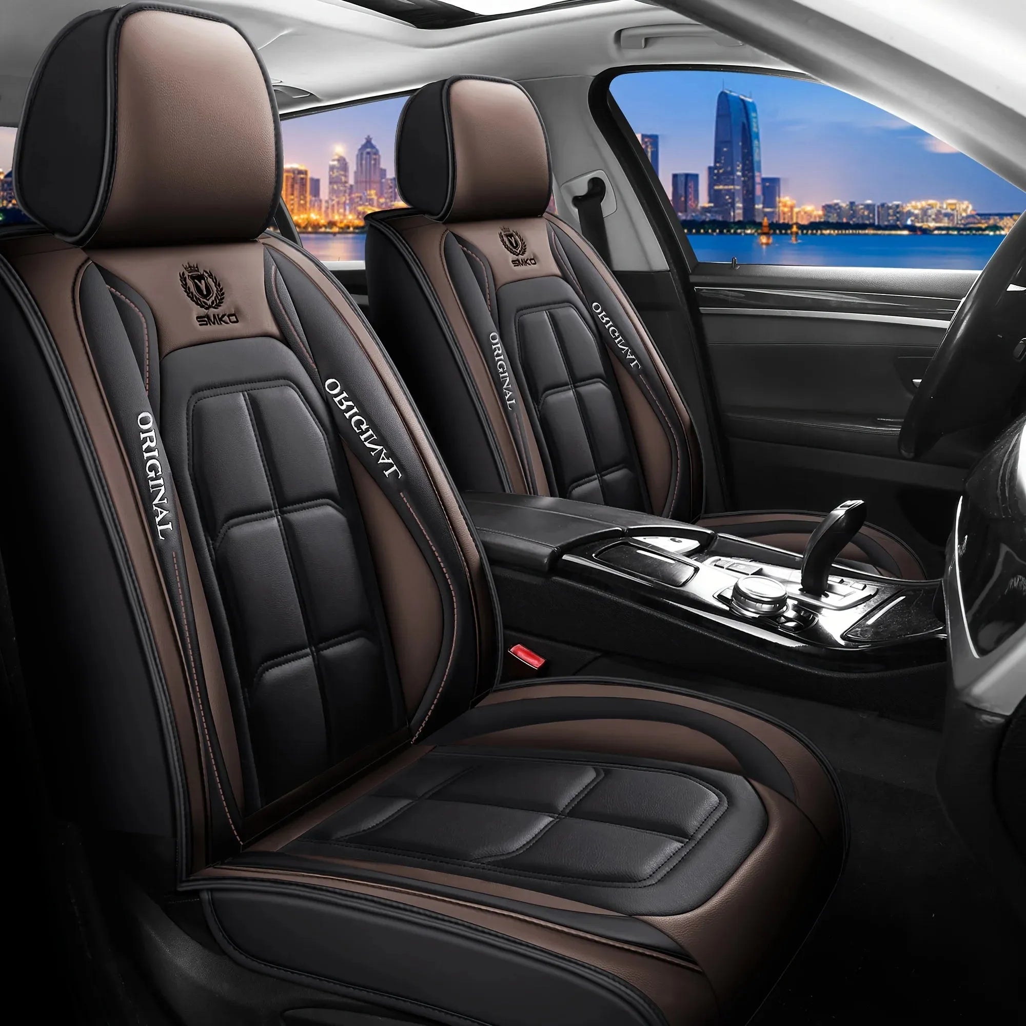 Full Leather Car Seat Cover All Season Universal Cushion