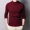 Men's casual vintage style wool turtleneck sweater