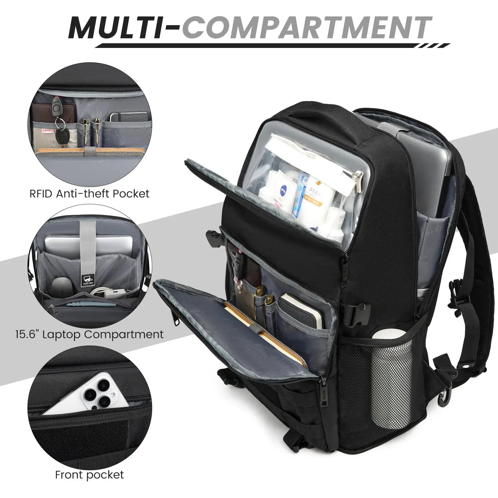 Insulated Cooler Backpack With Laptop Compartment Waterproof