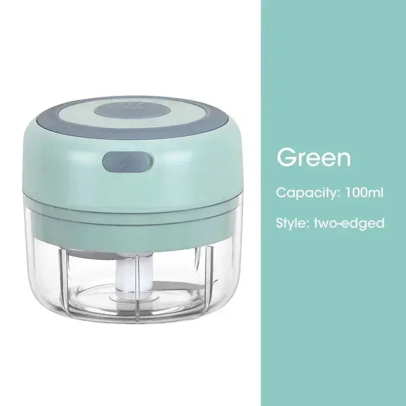 Electric Food Chopper Mini USB Garlic Cutter Portable