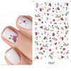 Butterfly and geometric nail art stickers