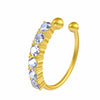 Fashion single row miniature zircon nose rings for women