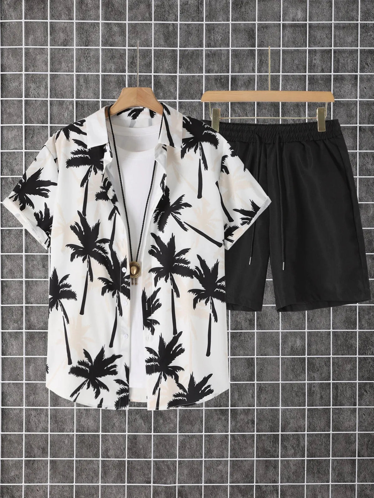 Shirts 2 Pack Men Printed Button Down Set With Pants