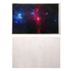 Galaxy blue and red laptop protective skin