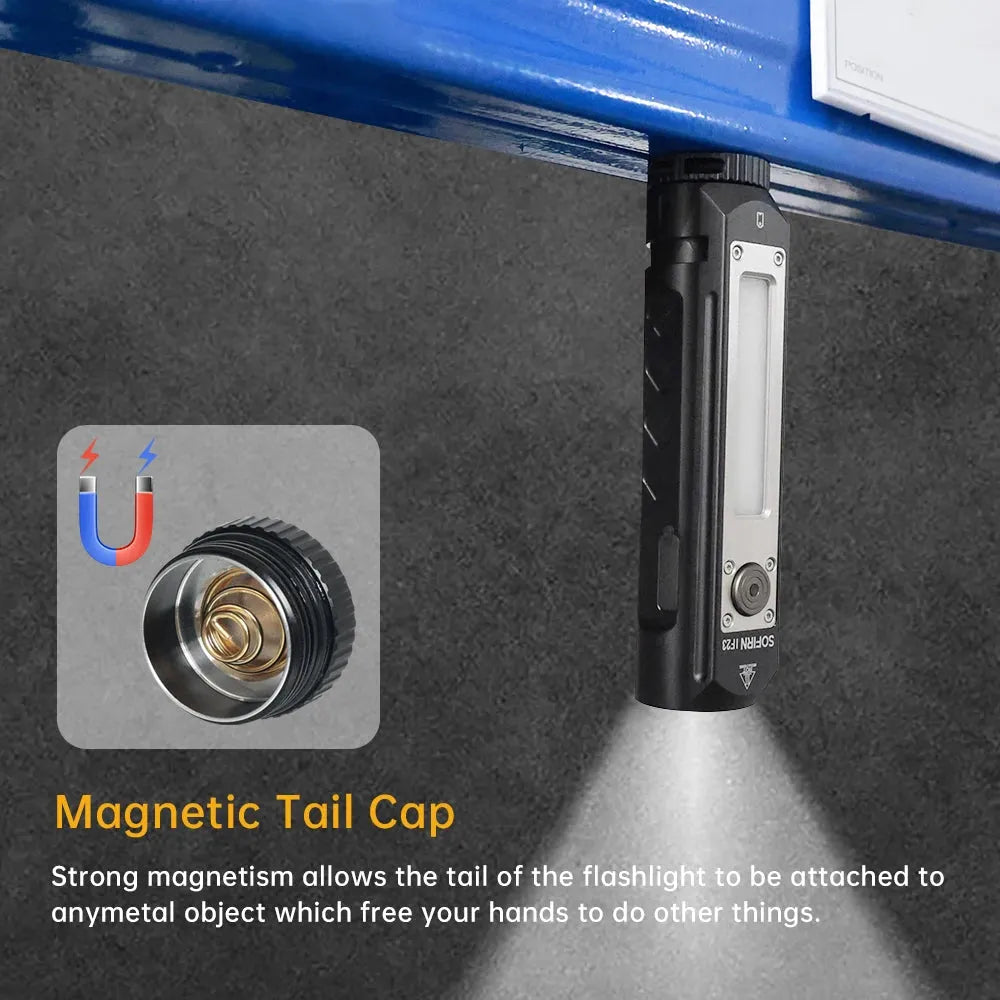 IF23 Rechargeable Flashlight with 4000LM RGB LED