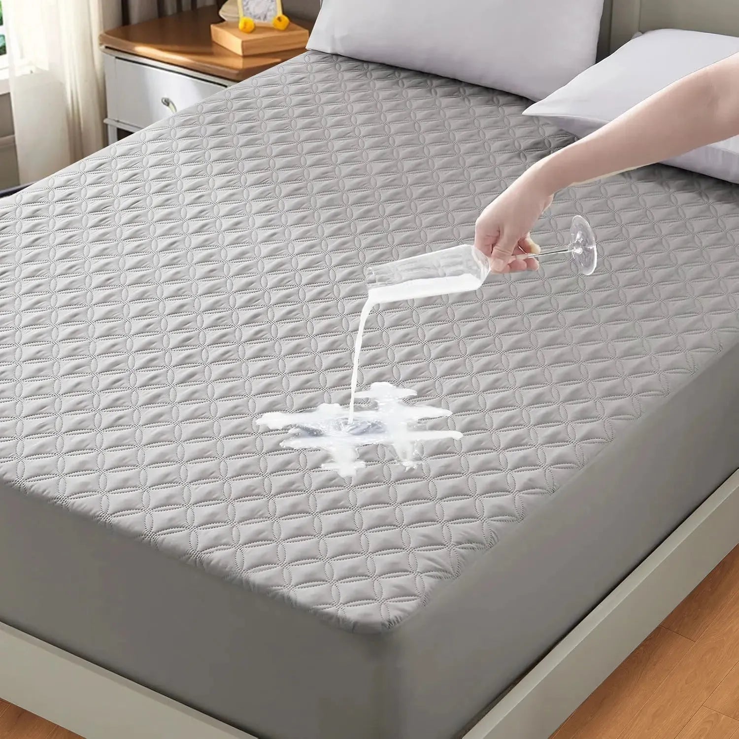 Mattress Protector Waterproof Soft Noiseless Deep Pocket