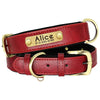 Personalized leather dog collar - PMMNAPOLES