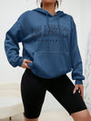 Dark blue Los Angeles hoodie for women