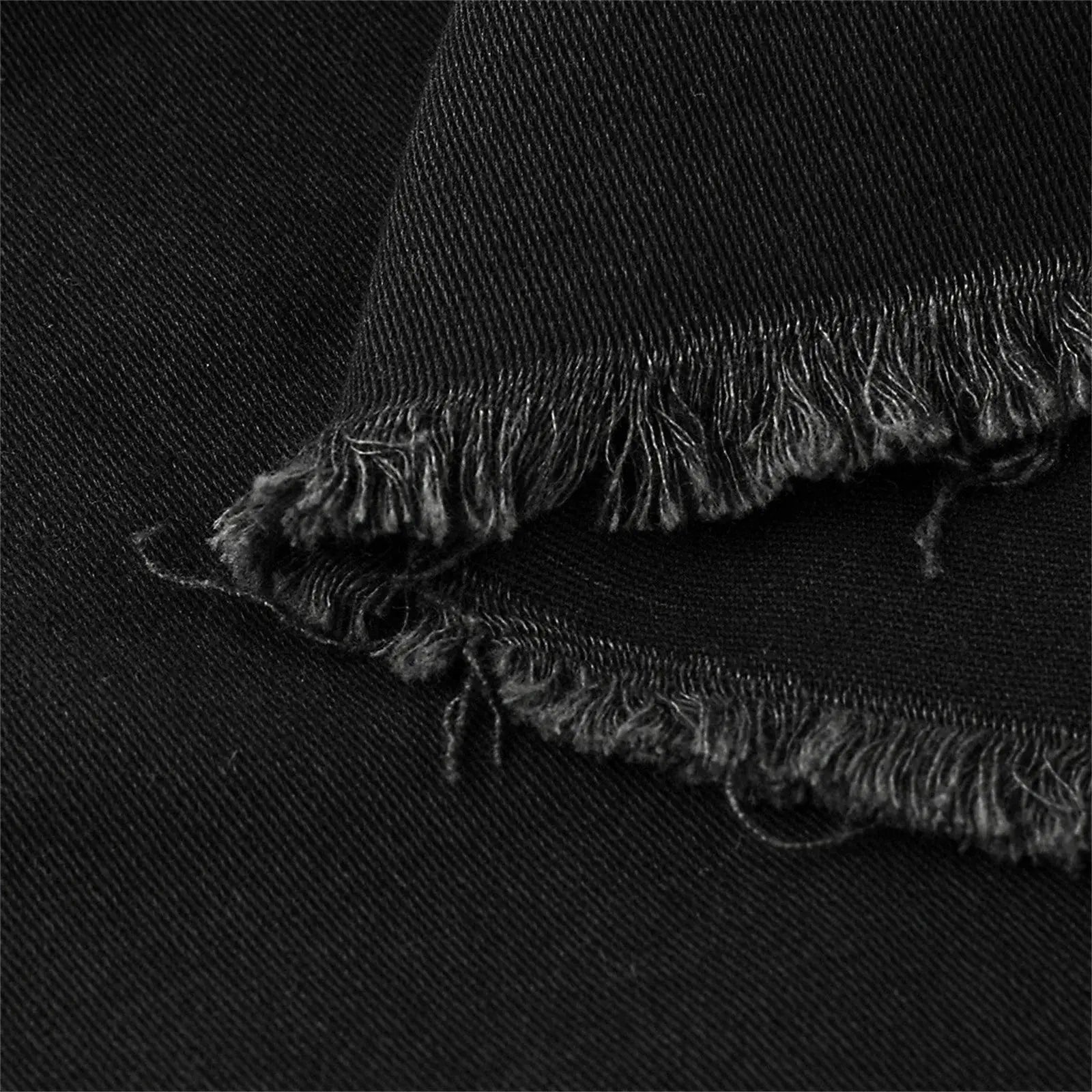 Women’s short denim skirt, high-waisted elastic design with breathable fabric and decorative ruffle hem