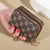 Elegant vintage wallet with card holder and zipper for women