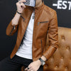 Fashionable men's leather jacket