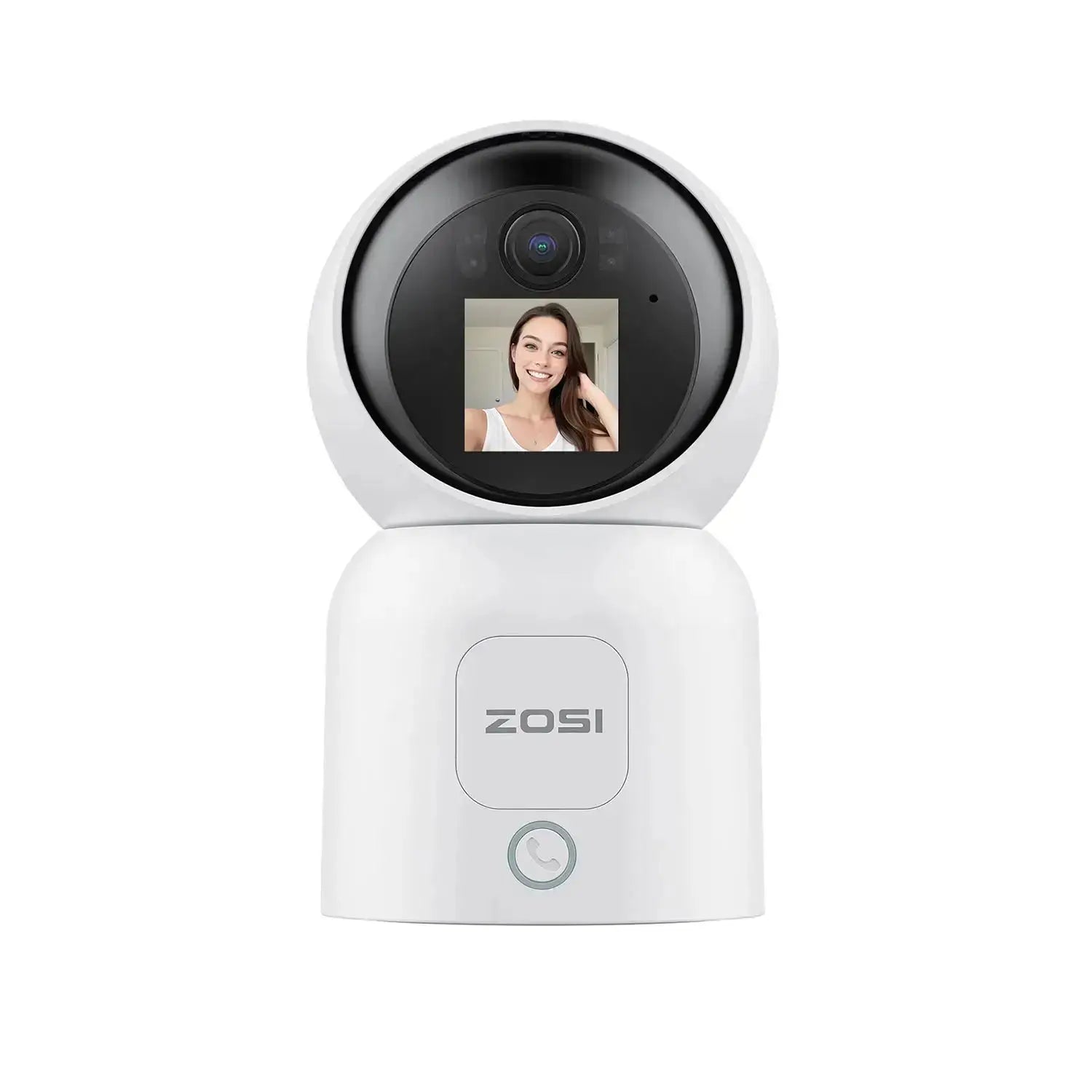 360° Indoor WiFi Security Camera PTZ with AI Tracking, HD Night Vision & Baby Monitor Mode
