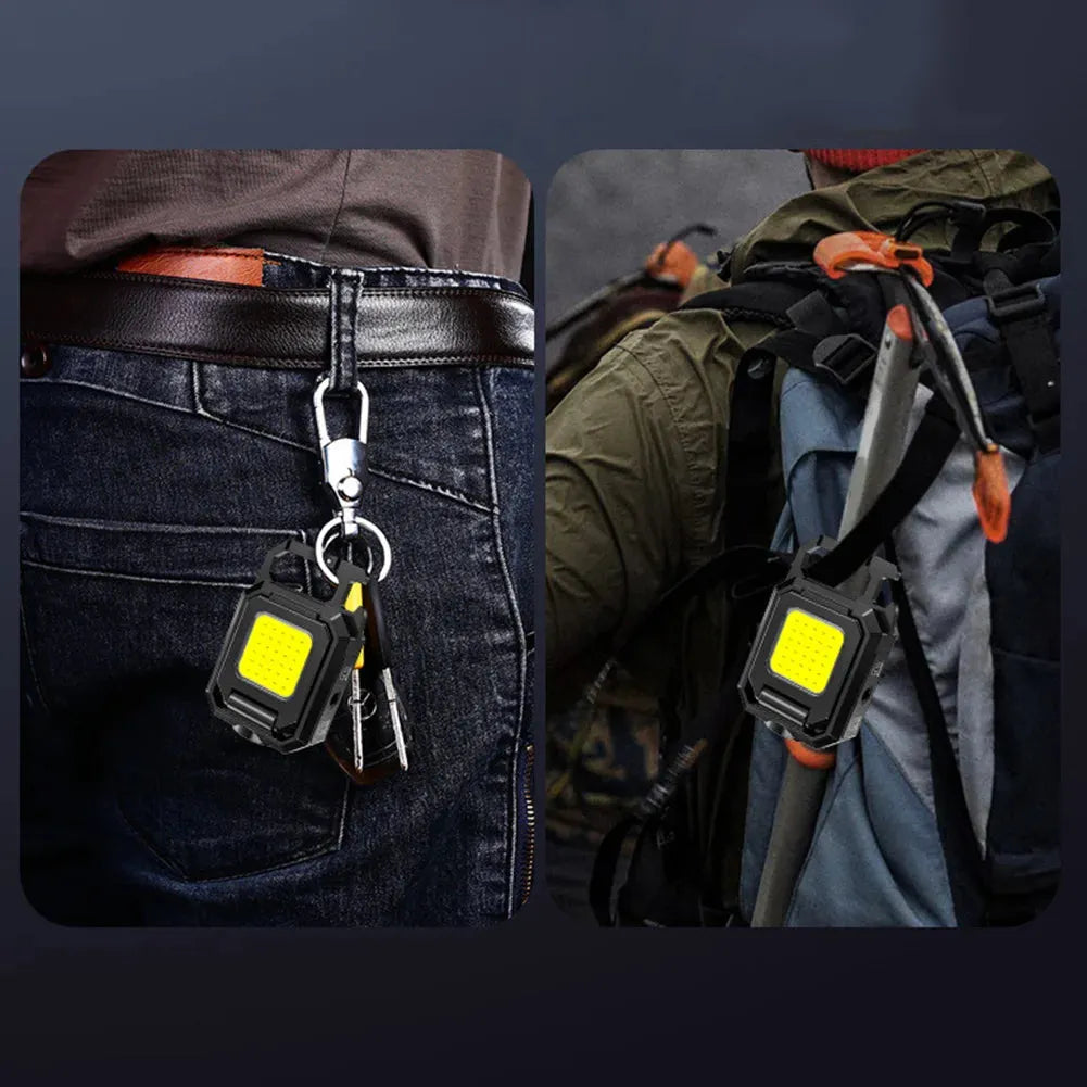 Compact Rechargeable Flashlight with 1000LM COB LED Design