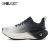 Gray breathable running shoes for men