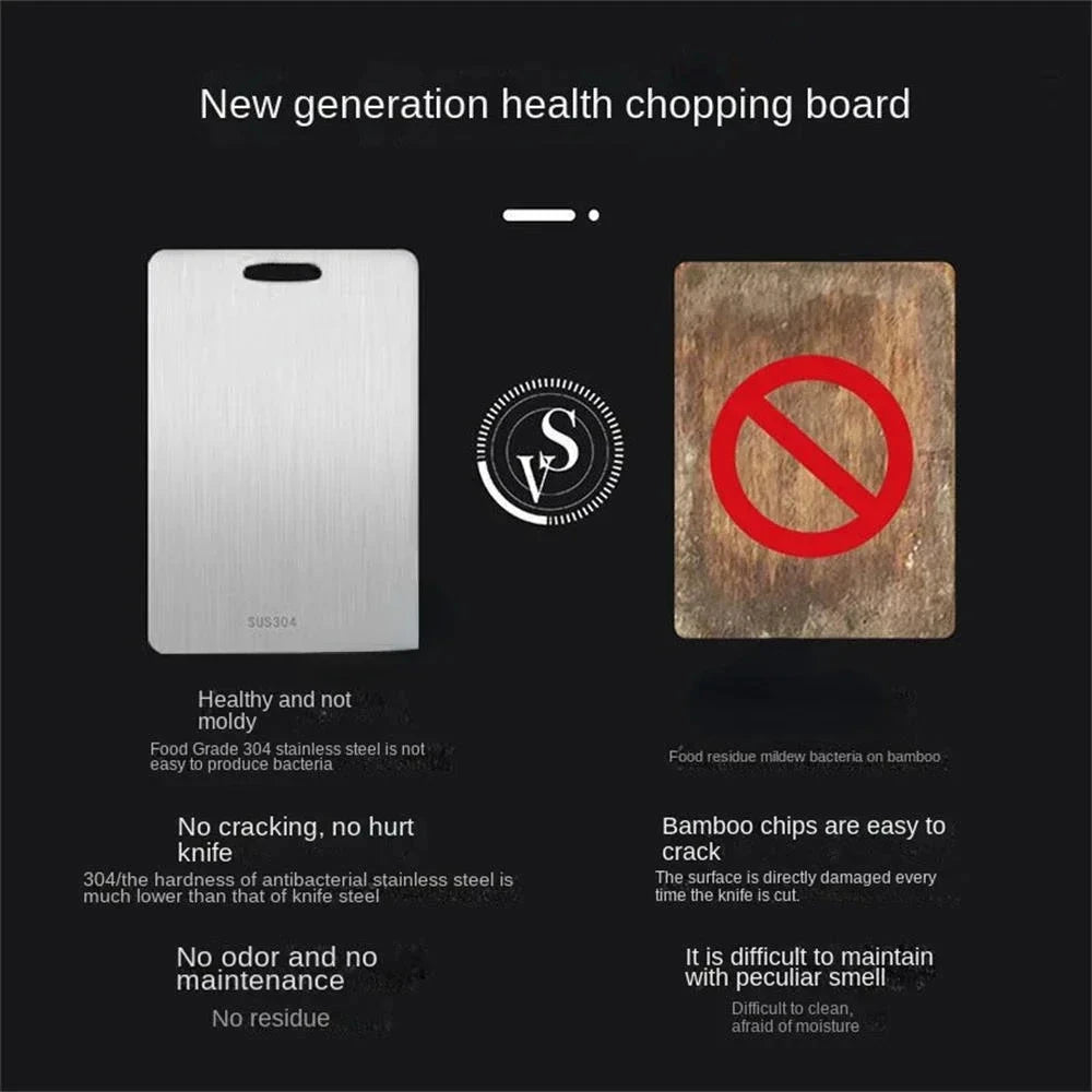 316 Stainless Steel Thick Cutting Board for Kitchen Use