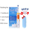 Oral B Vitality orange toothbrush with extra heads