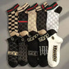 Assorted men's cotton socks with low tube design