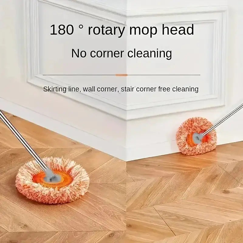360° Ceiling & Wall Cleaning Mop – Extendable Dust Remover for Fans, AC, Tiles – Wet & Dry Dual-Use Floor Mop