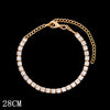 Rhinestone Inlaid Cuban Chain Bracelet