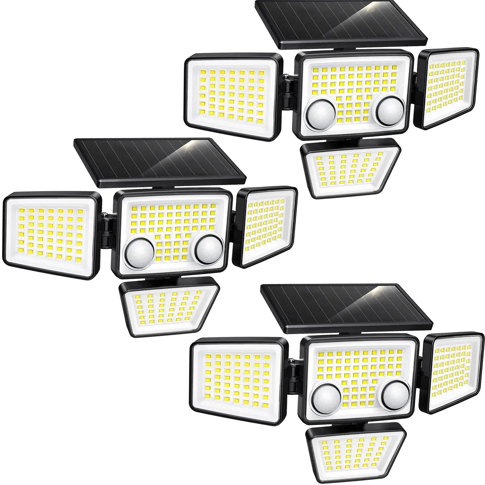 Solar outdoor motion sensor light, 3000LM 188 LED flood security lamp for patio, backyard or front yard