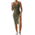 Elegant women's neckline dress