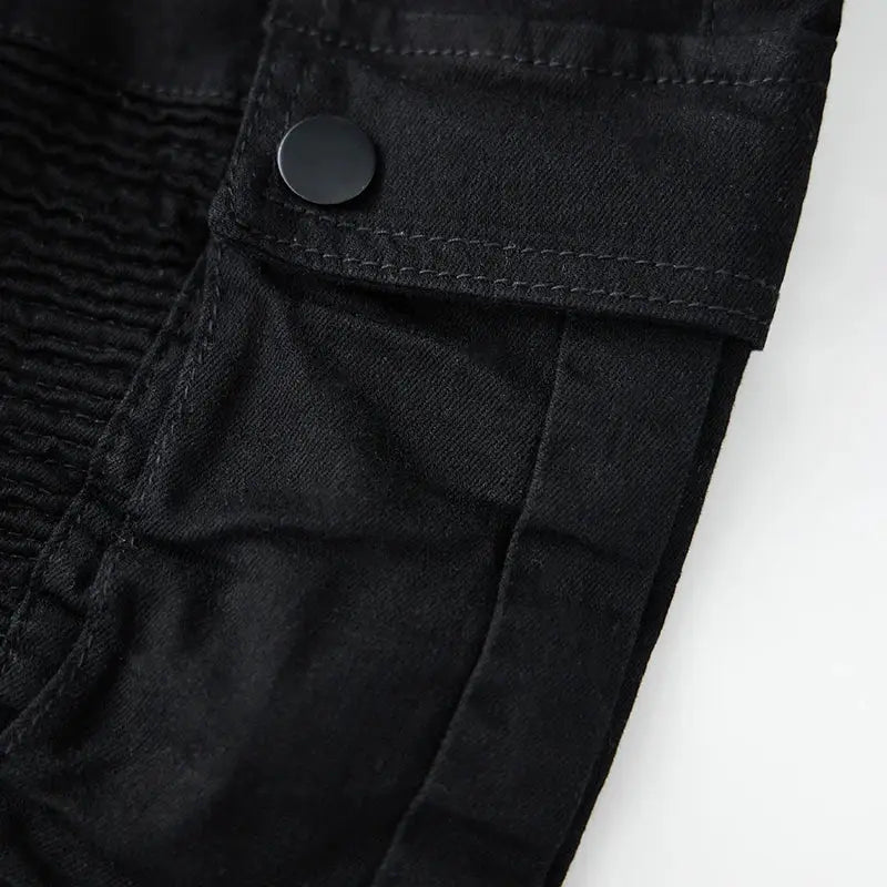 Men’s Cargo Jeans – Relaxed Fit, Multi-Pocket, Lightweight Denim for Urban Spring & Summer Streetwear