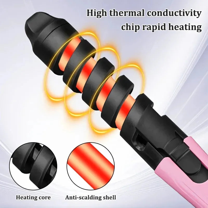 2 in 1 Hair Straightener with Ceramic Automatic Curling