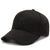 Black baseball cap with subtle embroidered letters