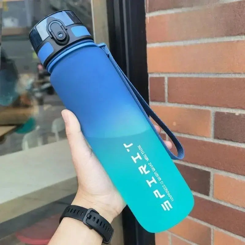 500ml/650ml/1000ml Sports Water Bottle – Leak-Proof & Portable Plastic Cup for Gym, Fitness, Travel & Outdoor Activities