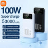 Xiaomi 100W 50000mAh portable charger, white and black