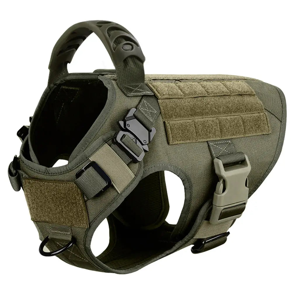 Large dog harness and leash set, training vest with adjustable collar for German Shepherd and Malinois