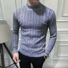 Men's casual vintage style wool turtleneck sweater