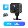 WiFi security camera with 64GB storage option