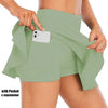 Light green sporty tennis skirt with pocket