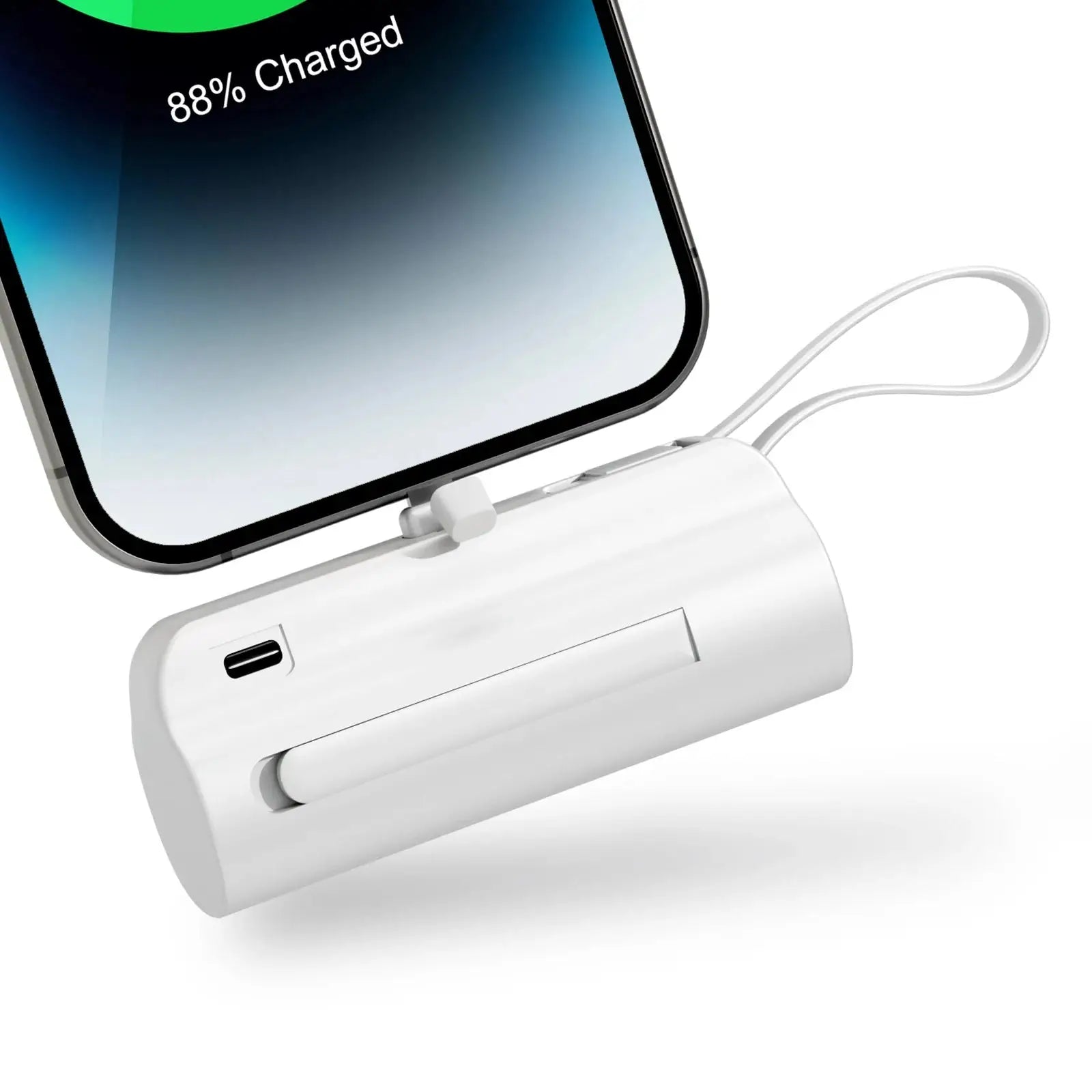 Mini Power Bank 4500mAh Portable Phone Charger Capsule Dual USB-C Ports for iPhone 15/16 & Android Devices